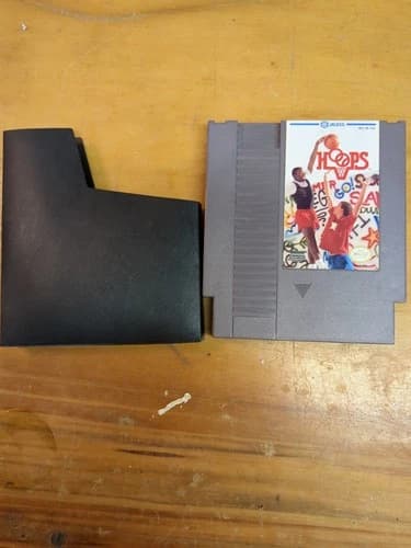 Nintendo NES HOOPS Video Game Cartridge Tested Working