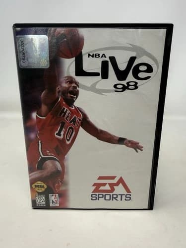 NBA Live 98 (Sega Genesis, 1997) Complete CIB Tested & Working
