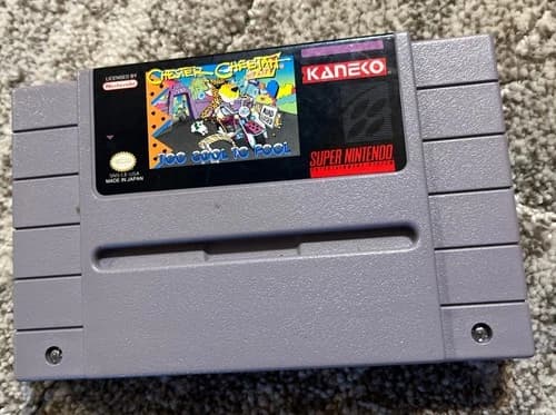 Chester Cheetah Too Cool To Fool (Super Nintendo, SNES 1992) Authentic SNES