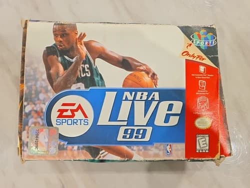 NBA Live 99 N64 Nintendo 64 Complete CIB Good Condition NICE!