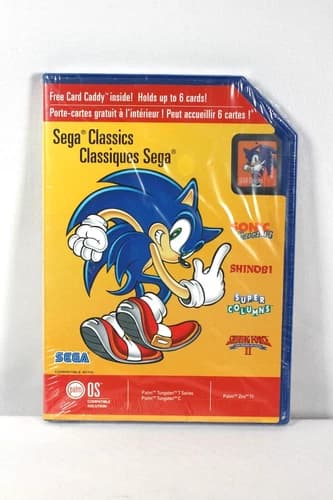 Palm PDA PalmPak Sega Classics Sonic, Shinobi, Super Columns, Shining Force II