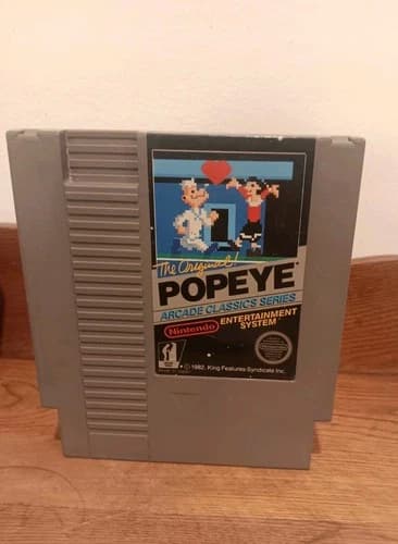 Popeye (Nintendo, NES 1986) Tested Cleaned Working Ahoy!