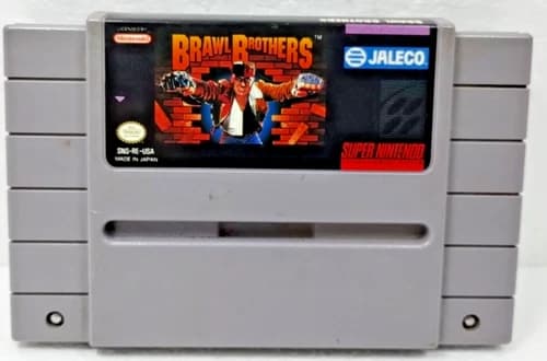 Brawl Brothers SNES Super Nintendo SNES (1992) Authentic