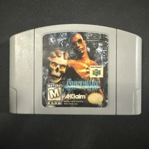 Shadow Man (Nintendo 64 N64, 1999) Authentic Cart Only Tested!