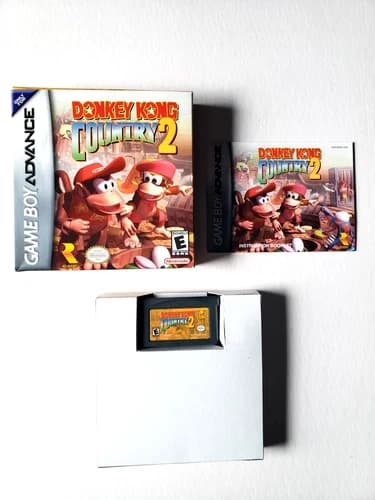 Donkey Kong Country 2 -Nintendo Game Boy Advance( 2004) GBA Complete in box!!