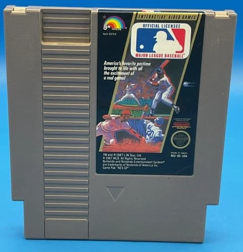 NINTENDO NES Major League Baseball 1987 TESTED Cartridge Only Fast Free Shipping