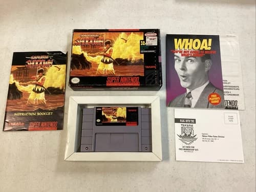 Samurai Shodown - Authentic SNES - Tested CIB Manual Insert And Reg Card Tested