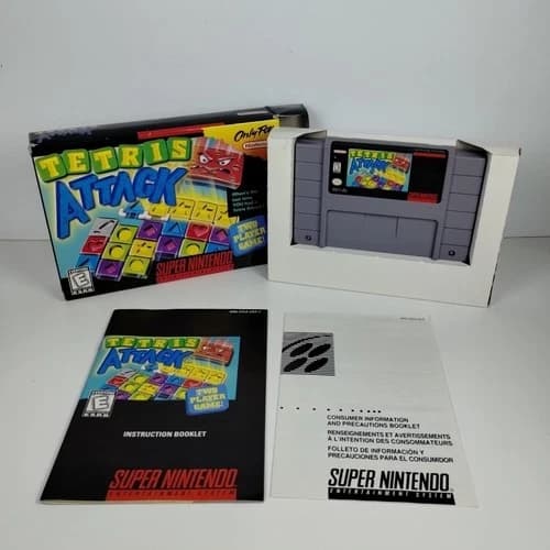 Tetris Attack (Super Nintendo SNES) CIB - Tested - Free Shipping