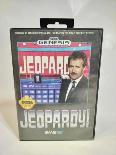 Jeopardy (Sega Genesis, 1992) CIB tested and working
