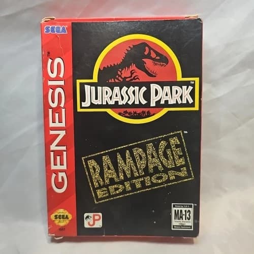 Jurassic Park: Rampage Edition (Sega Genesis, 1994) Complete - CIB - Authentic