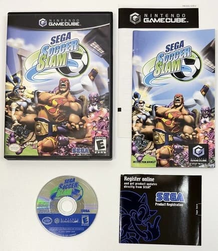 Sega Soccer Slam (Nintendo GameCube, 2002) COMPLETE! CIB! FREE SHIPPING!