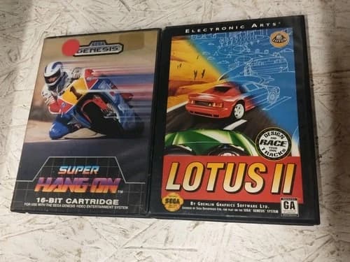 Super Hang-On (Sega Genesis, 1989) CIB And Lotus 2