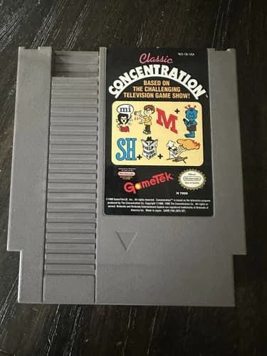 Nintendo NES Game Only Classic Concentration