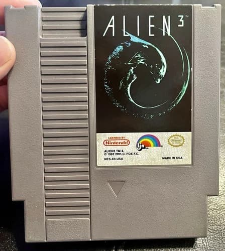 Alien 3 III Nintendo NES Game Only Tested Retro Vintage RARE Ripley Authentic!!!