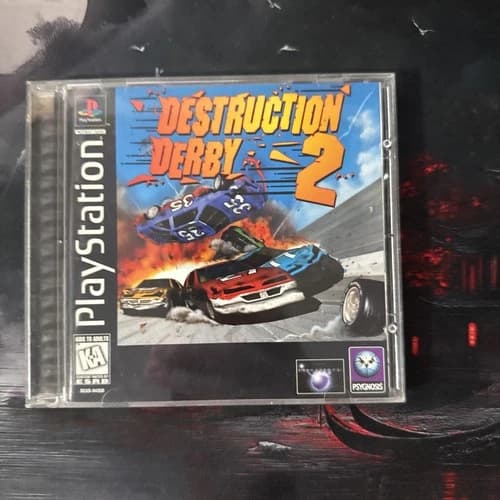 Destruction Derby 2 Sony PlayStation One 1 PS1 Game Black Label Complete Tested