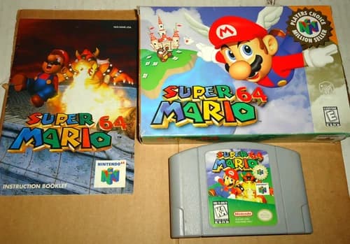 Super Mario 64 N64 Nintendo 64 Complete CIB! Authentic! PLAYER'S CHOICE!