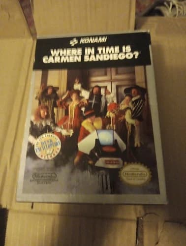 Where In Time Is Carmen Sandiego? (Nintendo NES) Book Box Manual