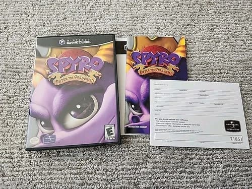 Spyro: Enter the Dragonfly (Nintendo GameCube, 2002) CIB EXCELLENT! Ships TODAY!