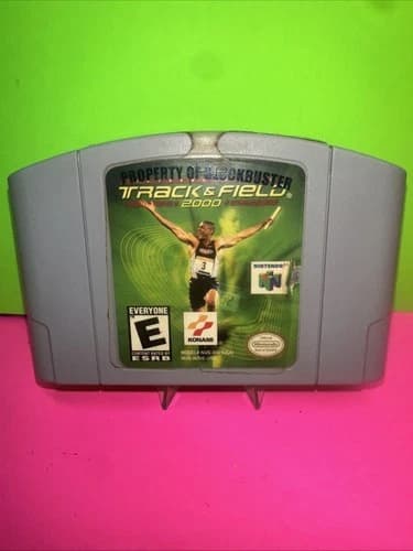 International Track and Field 2000 (N64) ~Authentic~Blockbuster Cart L@@K