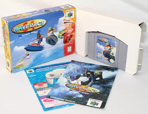 Wave Race 64 N64 Nintendo 64 Complete CIB! Good Condition w/ RARE Control Card!