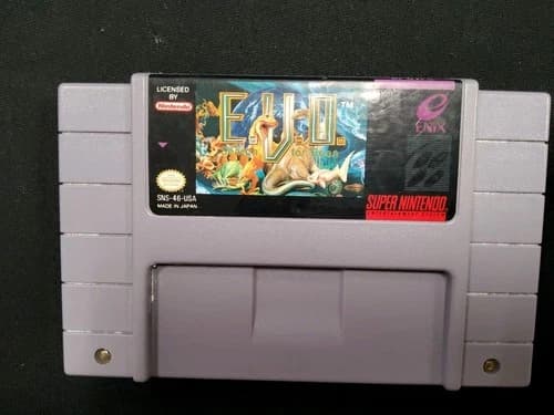 EVO E.V.O. The Search for Eden Super Nintendo SNES 1992, Authentic, Tested