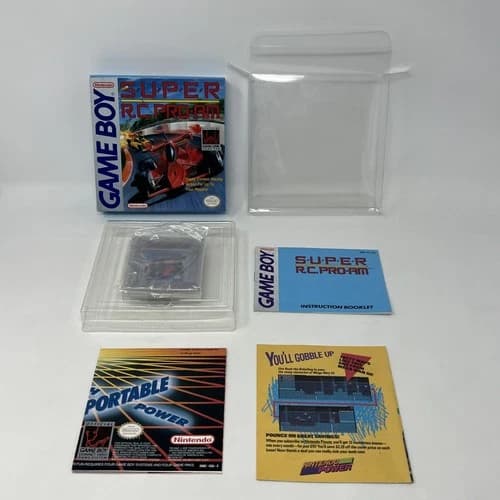 Super R.C. Pro-Am (Nintendo Game Boy) Complete Authentic With Protector
