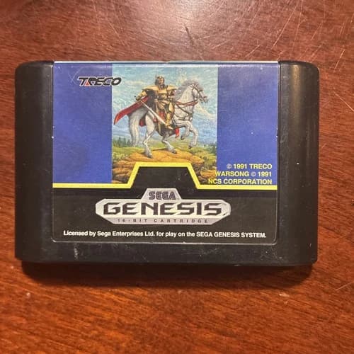 Warsong (Sega Genesis, 1991) Authentic Game Cartridge. Cartridge only