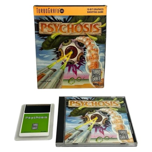 Psychosis (TurboGrafx-16, 1990) Authentic CIB Complete In Box w/ Manual Tested
