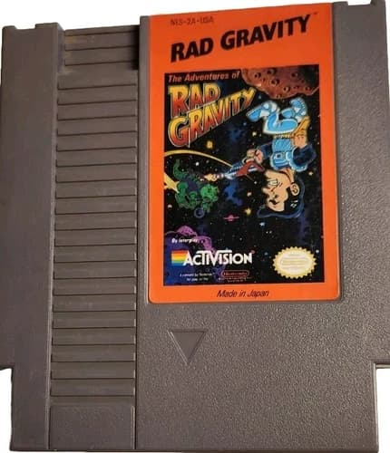The Adventures of Rad Gravity Video Game NES Nintendo Entertainment System 1990