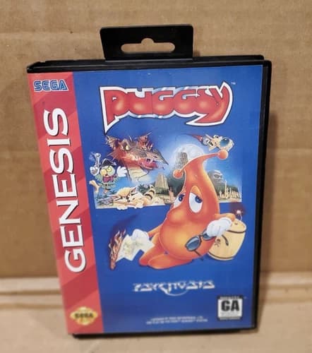 Puggsy Sega Genesis, 1993 Complete With The Manual Tested