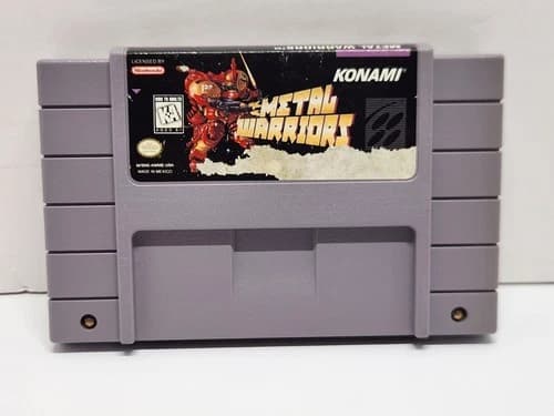 Metal Warriors Super Nintendo SNES Authentic Tested