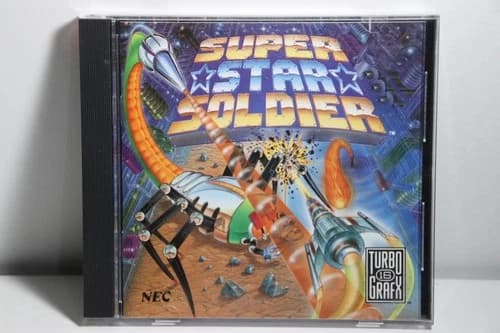 Super Star Soldier Turbografx 16 Usa Version Complete Shown Working