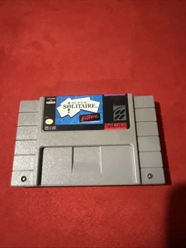 Super Solitaire - SNES - Super Nintendo - Cartridge Only - Tested