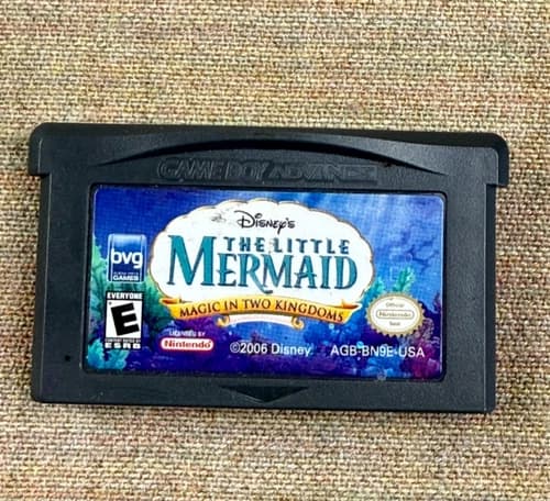 Disney Little Mermaid Magic in Two Kingdoms Nintendo GBA Authentic Cart