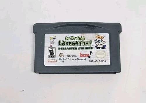 Nintendo Gameboy Advance Dexter’s Laboratory Deesaster Strikes Cartridge Game