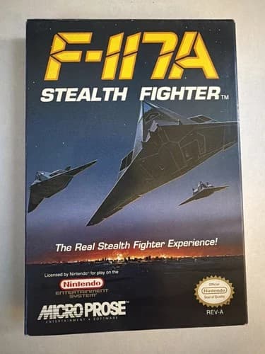 F-117A Stealth Fighter, Nintendo NES, Complete In Box