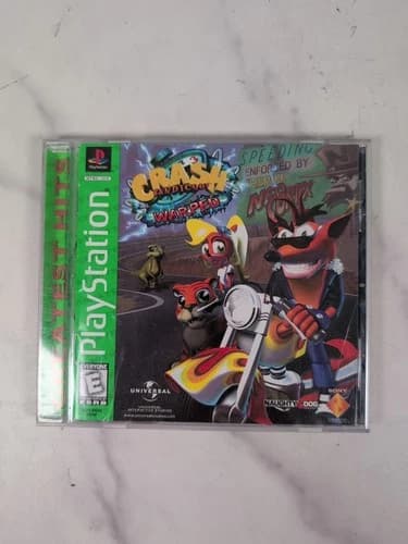 Crash Bandicoot Warped Playstation 1 PS1 Greatest Hits Game Complete