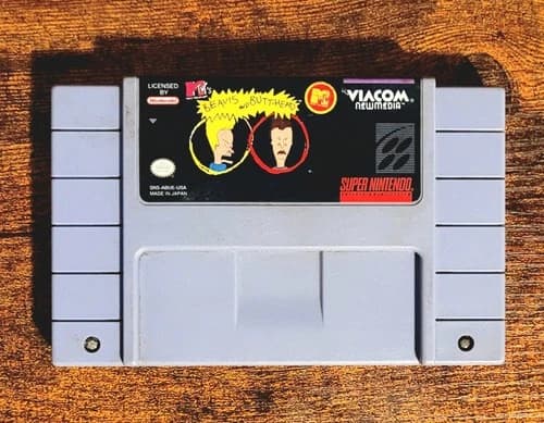 Beavis and Butt-head (SNES, 1994) Authentic Super Nintendo Cartridge