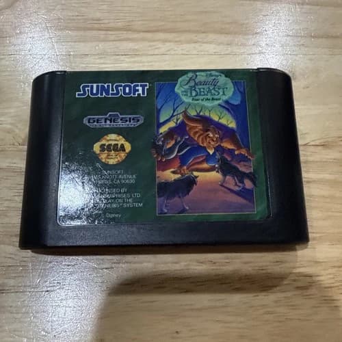 Disney's Beauty and the Beast: Roar of the Beast Sega Genesis Cartridge Game