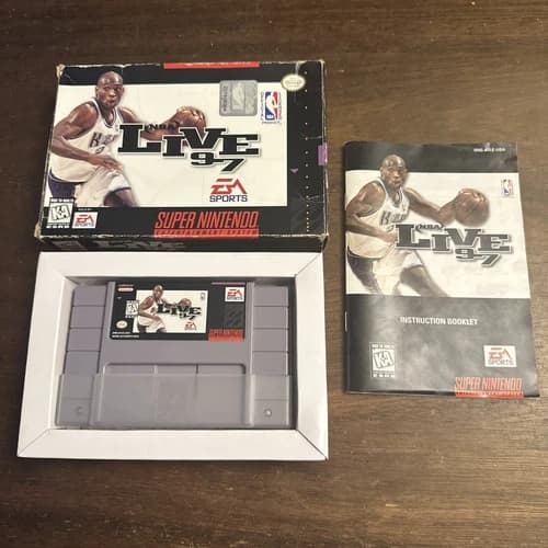 NBA Live 97’ - Super Nintendo SNES - Complete - Tested - Authentic