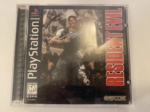 🔥 Resident Evil PS1, 1996 CIB Complete Black Label PlayStation RARE JEWEL CASE!