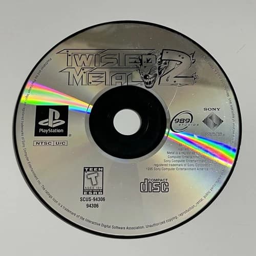 Twisted Metal 2 - PlayStation 1, PS1 - Disc Only - Tested