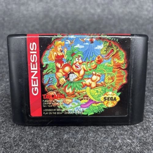 Joe & Mac (Genesis) - Authentic Cartridge Only Good Condition