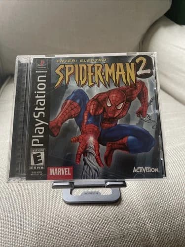 Spider-Man 2 Enter: Electro PS1 PlayStation 1 Black Label Complete Tested Works