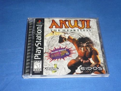AKUJI THE HEARTLESS (SONY PLAYSTATION ONE PS1 PSX, 1998) COMPLETE W/REG CARD