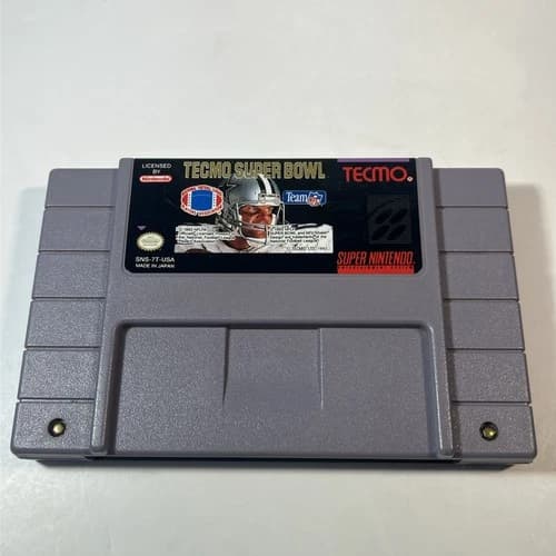 Tecmo Super Bowl (SNES, 1993) Super Nintendo Cartridge Only TESTED/WORKS