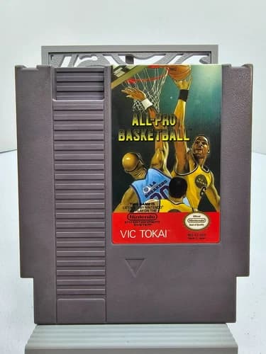 All-Pro Basketball (Nintendo Entertainment System NES, 1989) Cleaned & Tested