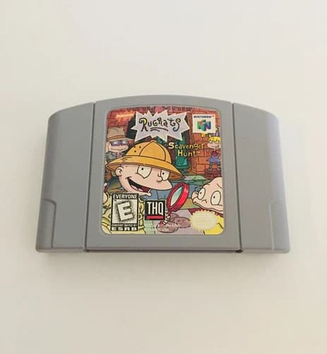 GREAT OFFER!!! N64 Rugrats Scavenger Hunt Nintendo 64 Cartridge Cleaned & Tested
