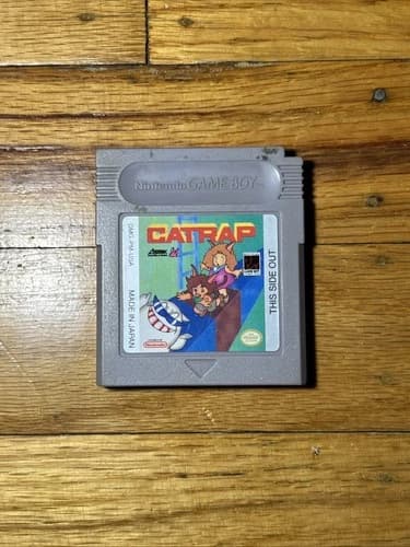 Catrap Nintendo GameBoy Game AUTHENTIC cat trap puzzle US NTSC - Works Tested