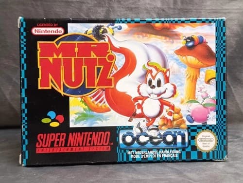 MR NUTZ OCEAN Nintendo Super Nintendo SNES Fah